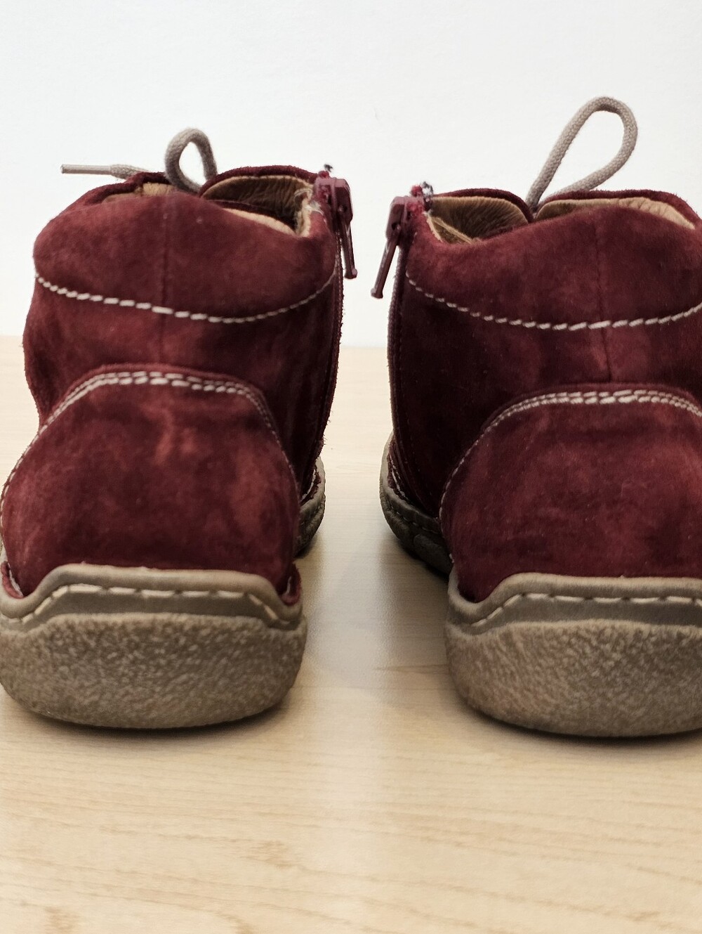 Josef Siebel Burgundy Leather Suede Ankle Boot Size EU 40/US 9 - Picture 4 of 10
